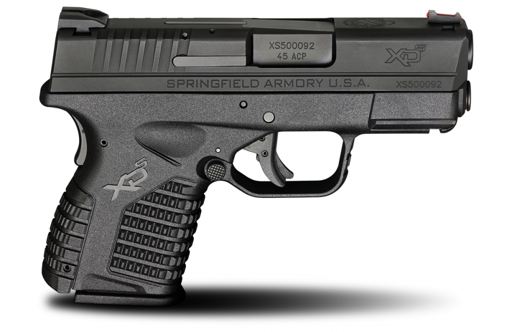 Springfield Armory XDS93345B XD-S 45ACP 3.3 5+1 Poly Grip Black