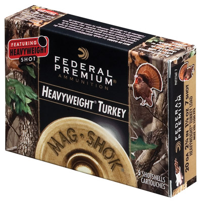 Fed PHT154F7 Mag-Shok Heavyweight Turkey 12 ga 3 1-1/4oz 7 Shot 5Bx/50Cs