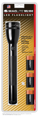 Maglite ML100 (3) C Alkaline Black