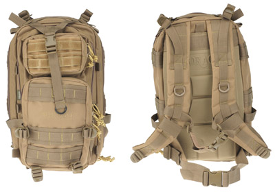 Drago Gear Tracker Backpack 600 Denier Polyester Tan