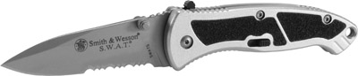 Smith & Wesson Knives SWATS SWATM Folder Stainless Drop Point Blade Aluminum