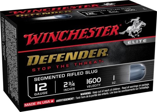 Winchester PDX1 Defender Segmented Lead Rifled Slug 12 Gauge Ammo 2.75 10 Round Box