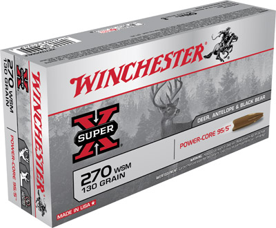 Win Ammo Super X 270 Win Short Mag Power Core 95/5