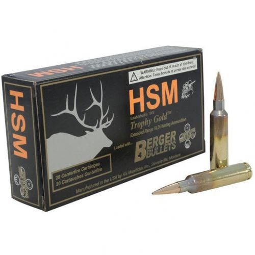 HSM 300WM185V Trophy Gold 300 Win Mag 185 gr Match Hunting Very Low Drag 20 Bx/ 20 Cs