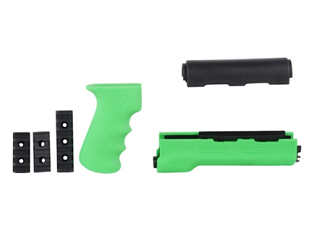 Hogue 74019 AK-47/AK-74 Finger Groove Grip w/ Forend Yugo Version Zombie Green