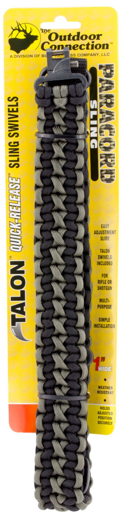 Outdoor Connection Paracord 1 Swivel Size Black