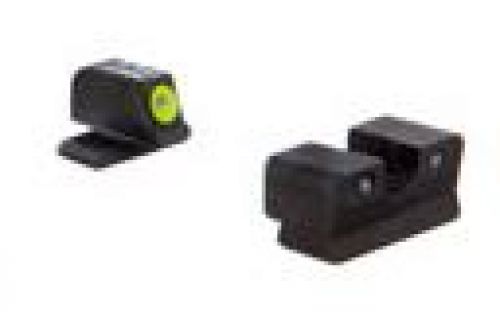 HD Night Sight Set with Yellow Front Outline; Comparable to #6 Front/#8 Rear  for Sig Sauer .40S&W, .45ACP (Including P9