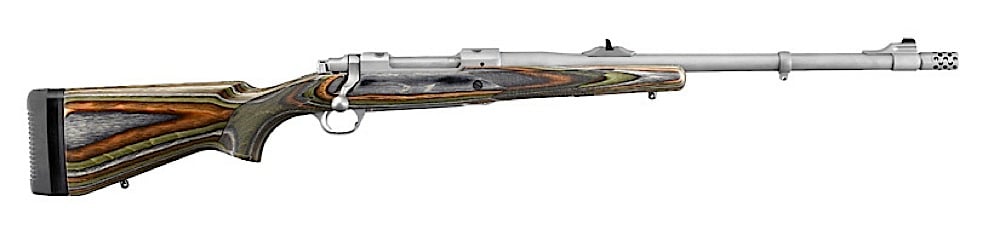  Ruger 30-06 Guide Green Mountain - Stainless/Silver, 20 Barrel, 3 Rounds, Synthetic, Green Mountain Laminate Stock