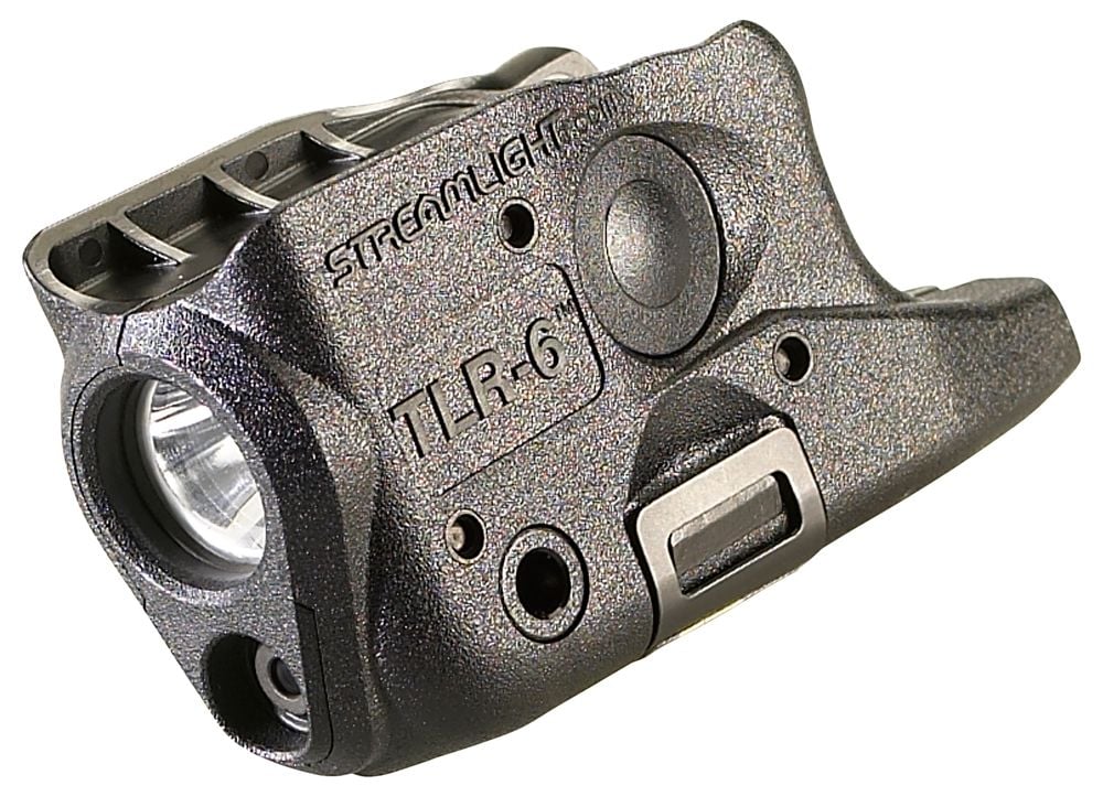 Streamlight TLR-6 Weapon Light w/Laser Fits Glock 26/27/33 For Handgun 100 Lumens Output White LED Light Red Laser 89 Mete