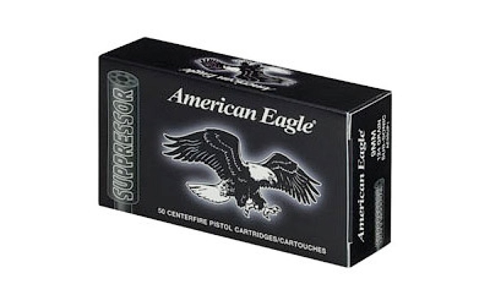 American Eagle Suppressor FMJ 50RD 230gr 45 Auto