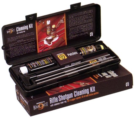 Hoppes Rifle & Shotgun Cleaning Kit Clamshell