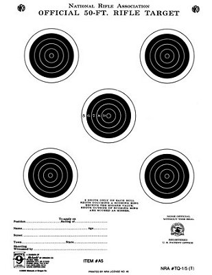 Hoppes 50 Feet 7x9 Bullseye Targets 20 Pack