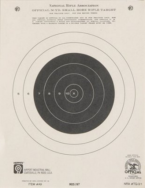 Hoppes 50 Yard Single Bullseye Targets 20 Pack