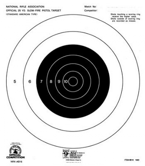Hoppes 25 Yard 10x12 Slow Fire Targets 20 Pack