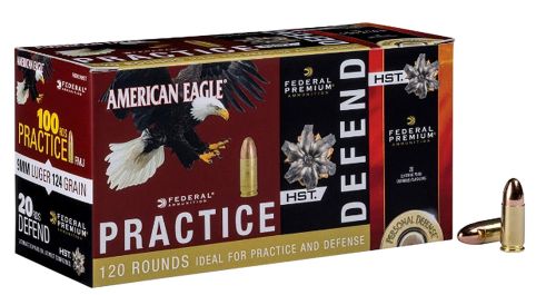 Federal PAE38099HST Personal Defense 380 Combo 380 ACP FMJ 95GR/HST 99 GR 120 B