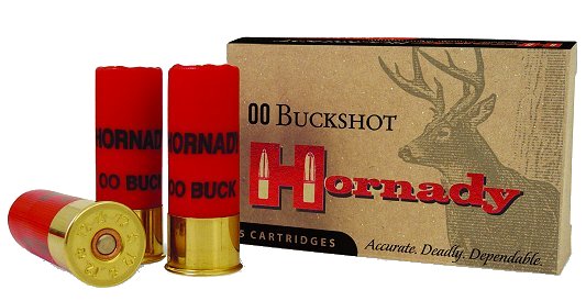 Hornady Light Magnum 12 Ga. 2 3/4 8 Pel. #00 Lead Buck Round