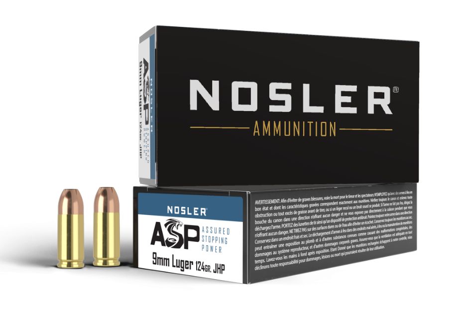 Nosler Match Grade 9mm JHP 124gr 50rd box