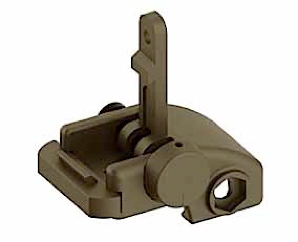 Blackhawk AR-15 Folding Rear Back Up Iron Sight Fla