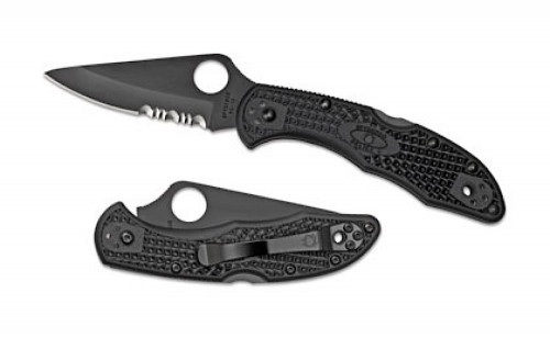 Spyderco Delica4 Folder 2.88 VG-10 Black Blade Nyl