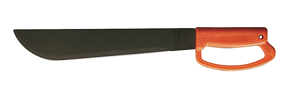 OKC Machete 12 1095 Carbon Orange Poly Handle