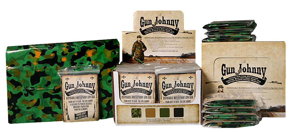 Gun Johnny GJ231 Disposable Waterproof Gun Bag Treated Plastic 12x70 Camo