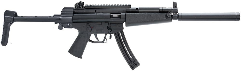 GSG 522RLC22 522 Ltwt Carbine SA 22LR 16.25 22+1 Blk Retractable Stk Blued.