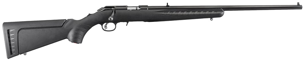 Ruger American Bolt Action Rimfire Rifle .22 Long Rifle 22 Barrel 10 Rounds Synthetic Stock Satin Blued Finish