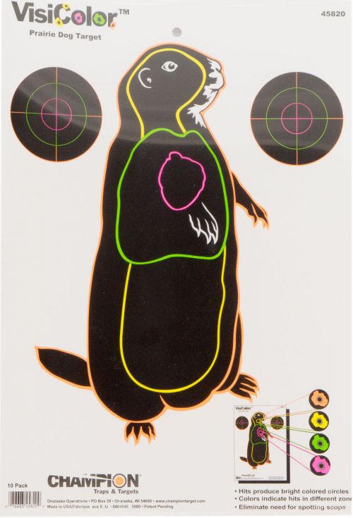 VisiColor Prairiedog Target 10 Per Pack