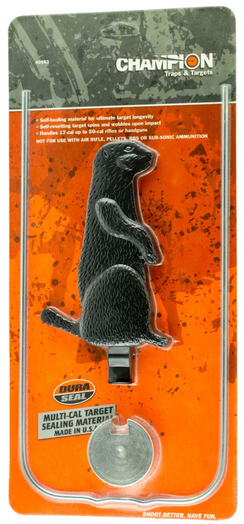 DuraSeal Spinner Target Single Prairie Dog Black 7 Inch