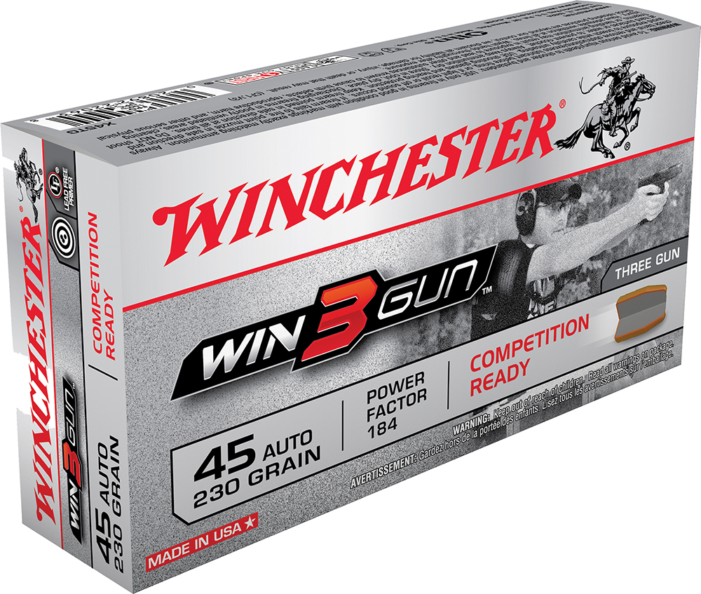 Winchester Ammo Win3Gun .45 ACP 230 GR 50 Box/10 Case