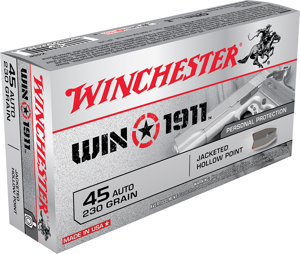 Winchester Ammo Win1911 .45 ACP Jacketed Hollow Point 50