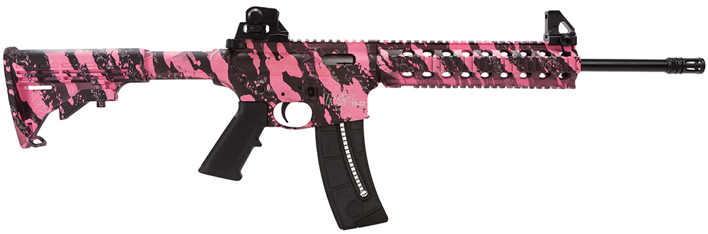 Smith & Wesson M&P15-22 25+1 .22 LR  16.5 Pink Platinum