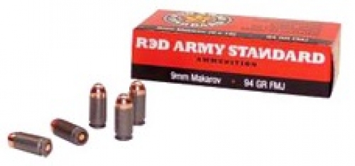 Red Army Standard 9x18 MAKAROV 50RD 94gr FMJ