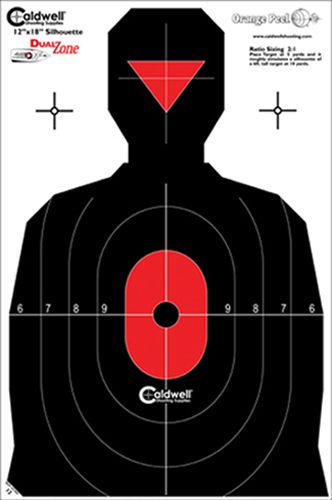Caldwell Flake Off Silhouette Dual Zone Targets 8 Pac