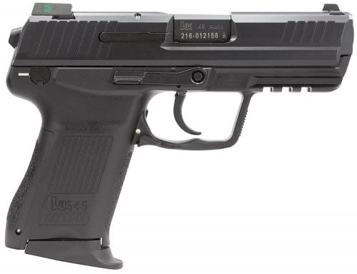 Heckler & Koch H&K HK45 Compact V7 LEM .45 ACP 3.94 8+1 (3) Black Black Steel Slide Black Interchangeable Backstrap Grip