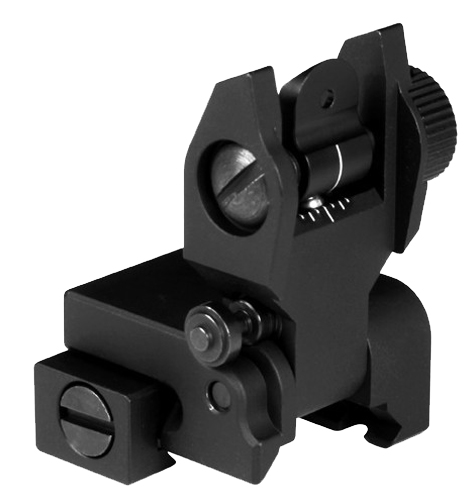 Aim Sports AR Low Profile Flip Up Rear Sights AR-15 Bl