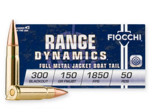 Fiocchi Full Metal Jacket 300 AAC Blackout Ammo 50 Round Box