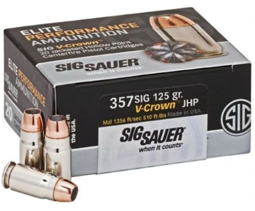 Sig Sauer  Elite Performance 357 Sig  JHP 125gr  20rd box