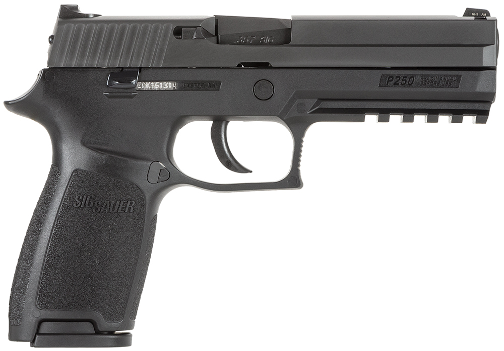 Sig Sauer P250 Full Size DAO 357Sig 4.7 14+1 NS Poly Nitron Blk