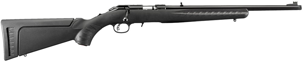 Ruger American Rimfire .22 Mag 18 Threaded Satin Blue Steel Synthetic Stock 9+1