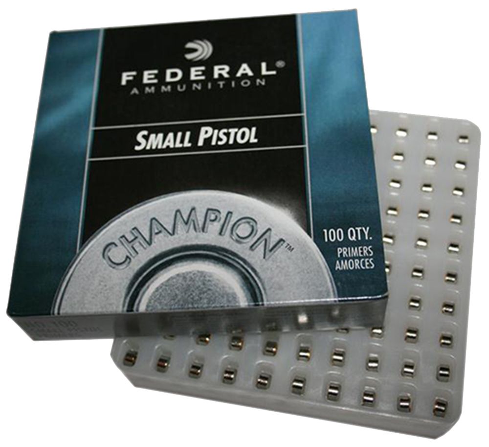 Federal Small Pistol Primers 100 Round Box