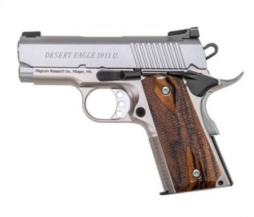 Magnum Research MAG DE1911UStainless Steel 1911 .45 ACP Stainless Steel 3IN