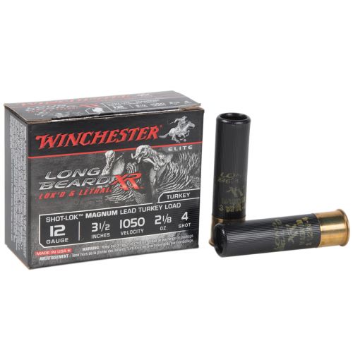 Winchester Long Beard XR Shot-Lok Magnum 12 Gauge Ammo 3.5 #4 Shot 10 Round Box