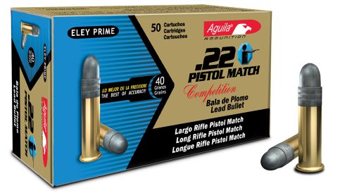 Aguila1B222516MatchPistol.22LR40GRLRN50Bx/100Cs