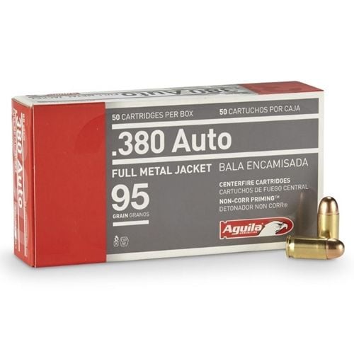 Aguila Target & Range Full Metal Jacket 380 ACP Ammo 50 Round Box