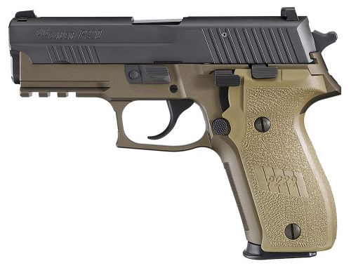 Sig Sauer P229 Combat SA/DA 9mm 3.9 15+1 Flat Dark Earth Poly Grip Black Slide