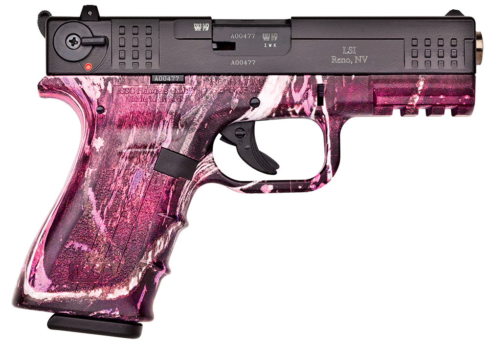 ISSC M22 SAO .22 LR  4 10+1 Muddy Girl Poly Grip/Frame Black Slide