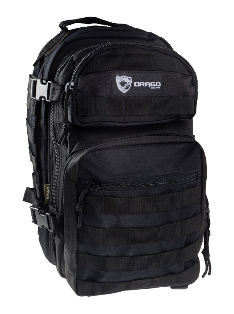 Drago Gear Scout Backpack Tactical 600D Polyester 16x10x10 Black