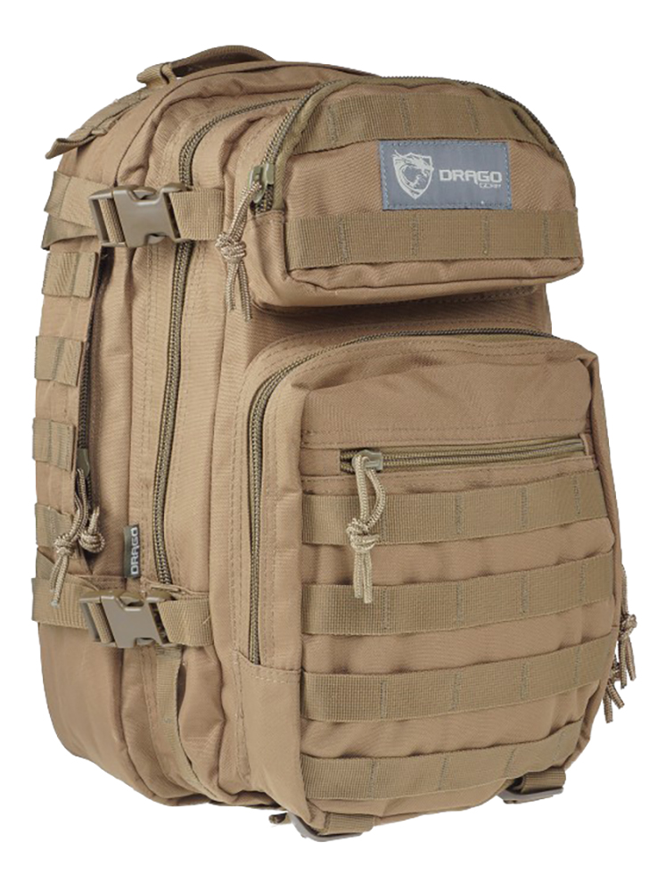 Drago Gear Scout Backpack Tactical 600D Polyester 16x10x10 Tan