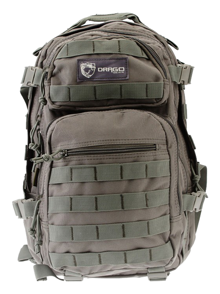 Drago Gear Scout Backpack Tactical 600D Polyester 16x10x10 Gray